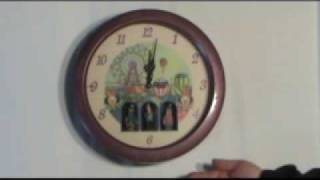 Childrens Musical Clown Wall Clock [upl. by Noirb]