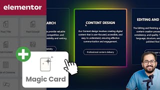 Elementor  Magic Card Hover Effect [upl. by Sean]