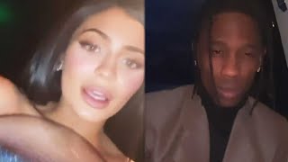 Kylie Jenner and Travis Scott SPOTTED TOGETHER at Oscars Party [upl. by Aoniak]