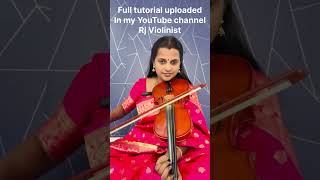 AIGIRI NANDINI easy violin tutorial uploaded mahishasuramardhini stotram [upl. by Gillman]