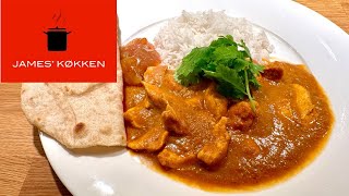 Chicken curry  kylling i karry på indisk [upl. by Desireah]