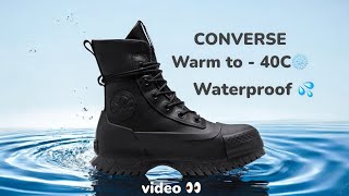 Кеды Converse Lugged XHI A11162C Leather черные высокие зимние с утеплителем thinsulate в Минске [upl. by Brackett]