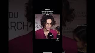 Timothee Chalamet video  timotheechalamet fyp actor hollywoodactor [upl. by Inilahs]