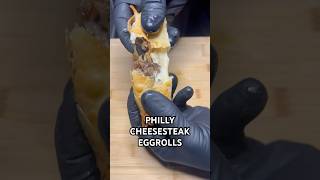 Quick amp easy Philly cheesesteak Eggrolls shorts cooking [upl. by Eelak]