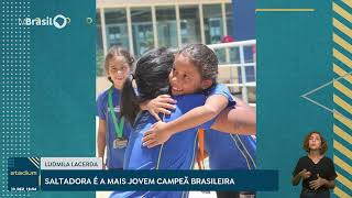 Ludmila Lacerda é a campeã brasileira mais jovem nos Saltos Ornamentais  Stadium [upl. by Lily]