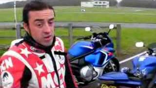 Can the GSX650F beat the R6 [upl. by Wieche]