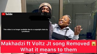 Makhadzi ft Voltz Jt Forever song has been removed on YouTub£ due to a copy right claim [upl. by Arriec]