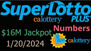 California SuperLotto Plus Winning Numbers 20 January 2024 CA Super Lotto Plus Drawing Result [upl. by Wardle130]