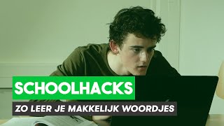 Zo leer je makkelijk woordjes voor een toets  Schoolhacks [upl. by Magdalene162]