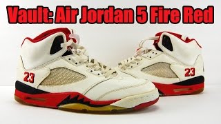 Vault Air Jordan 5 Original OG Fire Red 23 1990 [upl. by Mord758]