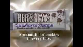 Hersheys Cookies and Creme Candybar Ad from 1996 [upl. by Ailem]