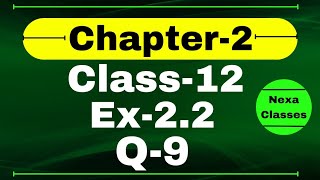 Class 12 Ex 22 Q9 Math  Inverse Trigonometry  Q9 Ex 22 Class 12 Math  Ex 22 Q9 Class 12 Math [upl. by Llerraf430]