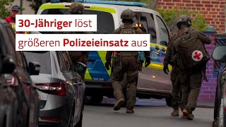 30Jähriger löst größeren Polizeieinsatz in Pfungstadt aus [upl. by Matthews]