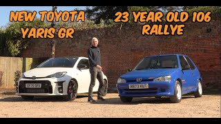 The Yaris GR Gets a Thrashing from a 23 Year Old Peugeot 106 Rallye [upl. by Gladys]