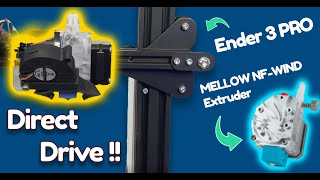 Direct Drive Ender 3 PRO with Mellow BMG Wind extruder [upl. by Andrea]