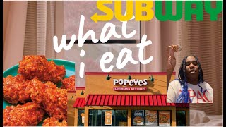 Trying popeyes boneless wings and subway cheese steak sub 1st timethe results are in [upl. by Lefkowitz123]