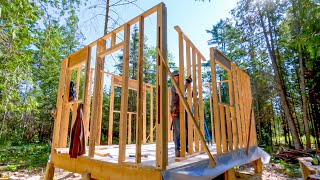 Milling Treetops for TinyCabin Framing 98 [upl. by Meeki772]