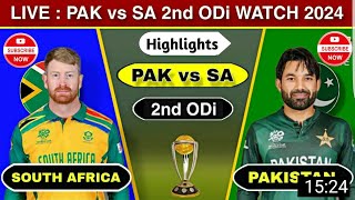 Highlights  South Africa vs Pakistan 2nd ODI Match  Pak Vs Africa 2nd ODI [upl. by Dunseath]