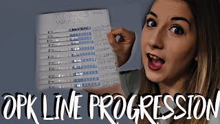 TRYING TO CONCEIVE OVULATION TEST LINE PROGRESSION VIDEO  TTC LINE PROGRESSION  TTC CYCLE 3 OPK [upl. by Ydualc]