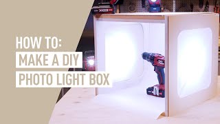 How to make a photography light box  EASY DIY [upl. by Tenom]