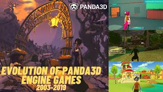 Evolution of Panda3D Engine Games 20032019 [upl. by Ecyob819]