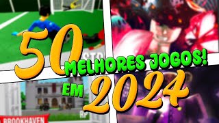 50 MELHORES JOGOS DO ROBLOX ATUALIZADO EM 2024 [upl. by Aisetal466]