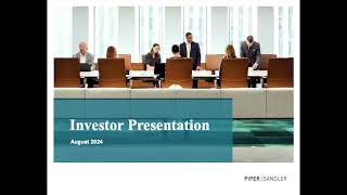 Piper Sandler Companies PIPR Q3 2024 Earnings Presentation [upl. by Eedrahc]