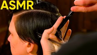 Smooth ASMR haircut to make you feel calm 💈 ASMR BARBER [upl. by Ahsienauq]