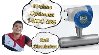 Krohne  Optimass 1400C S25  Simulation  Calibration  Tagalog Tutorial [upl. by Pegma82]