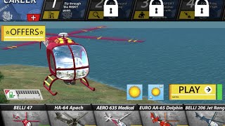 Helicopter Flight Simulator Game 2016  Android and iOS  Trailler 2 [upl. by Clari]