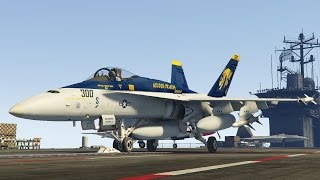 GTA V FA18C Hornet MOD [upl. by Ahsinan]