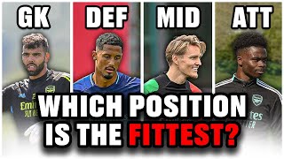 What’s The FITTEST Position In FOOTBALL [upl. by Htelimay]