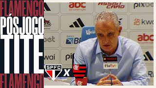 PÓSJOGO  SÃO PAULO X FLAMENGO  COLETIVA TITE [upl. by Jarred185]