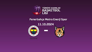 Fenerbahçe Gelişim – ÇBK Mersin Gelişim TKBL 5Hafta [upl. by Nikaniki]