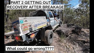 45 V8 Vs 28 auto Landcruiser 79 series comparison and the Offroad recovery after breaking ours [upl. by Noe792]