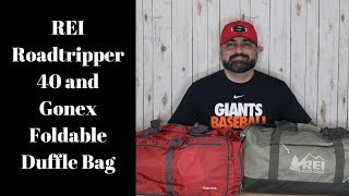 Gonex Foldable Duffel Bag and REI Roadtripper 40 Side by Side [upl. by Cherlyn]