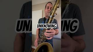 Unknowing tenor saxophone in A minor jazzsax [upl. by Kondon]