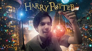 Visiting Hogsmeade at Christmas 🎄 Harry Potter inspired ASMR ✨ Decorations  Magic  Hot Chocolate ☕ [upl. by Friday231]