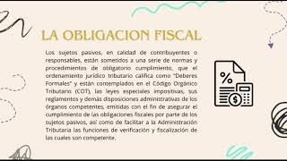 Actividad Sumativa 03 Derecho y legislación fiscal  LA OBLIGACIÓN FISCAL [upl. by Tsnre654]