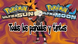 Todos los cortes y tintes de pelo  Pokemon Ultra Sun y Ultra Moon [upl. by Westbrooke811]