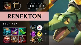 Renekton Top vs Lucian Godlike  KR Challenger Patch 1416 [upl. by Yrnehnhoj352]