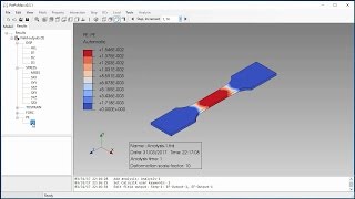 CALCULIX TUTORIAL FINITE ELEMENT ANALYSIS OF A CANTILEVER BEAM [upl. by Orsola]