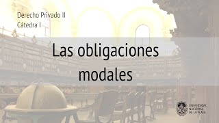 Las obligaciones modales Prof Juliana Langoni [upl. by Tnek265]