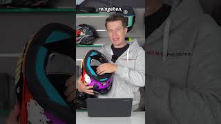 So bekommst du deinen Motorradhelm von innen sauber ⛑️🧼 Motorradhelm [upl. by Huttan328]