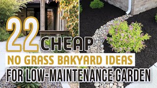 22 Cheap No Grass Backyard Ideas For LowMaintenance Garden [upl. by Atiseret542]