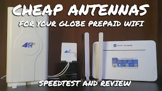 Cheap Antennas For Your Globe At Home Prepaid WiFi Speedtest and Review [upl. by Ayote]