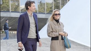 Natalia Vodianova and Antoine Arnault at the Stella McCartney Fashion Show in Paris [upl. by Rebmetpes998]