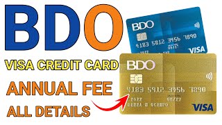 BDO Unibank Visa Credit Card Details  BDO Cards [upl. by Llewellyn546]