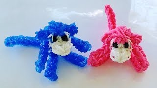 Rainbow Loom 3D Monkey Rainbow Loom Charm Loom bands instructions how to make [upl. by Celestyn]