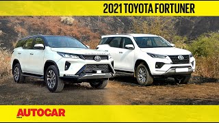 2021 Toyota Fortuner review  More power more features for more money  First Drive  Autocar India [upl. by Arret975]